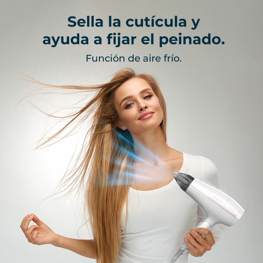 additioanl image for  Cecotec Travel Hair Dryer White 2000W 